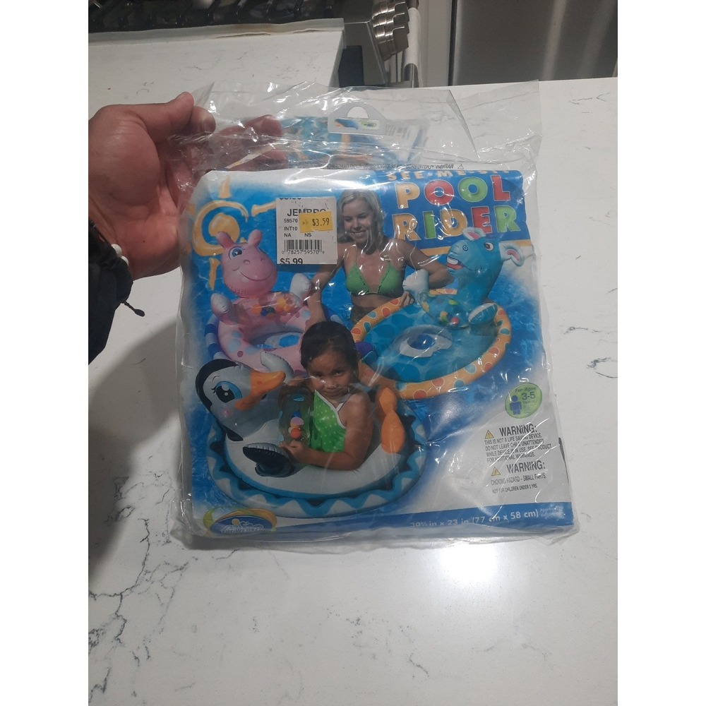 Vintage 2009 Intex The Wet Wet See-Me-Sit Pool Rider 30.5"x 23"